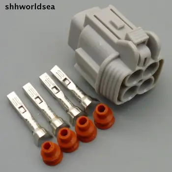 shhworldsea 5/30/100sets 2.2 mm 4p veids Mazgāšanas Sūknis savienotājs Skābekļa sensora spraudni priekš nissan