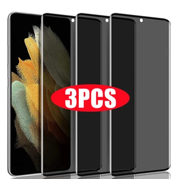 3Pcs Matēts Keramikas Privacy Screen Protector for Samsung S21 S22 S23 S24 Ultra S20 FE S10 Plus Galaxy Note 20 Ultra Anti-spiegu Filmu