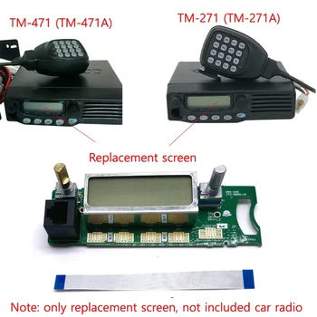 Priekšējais Panelis LCD Displejs ar Vadības Ekrānu Nomaiņa priekš kenwood Portativa TM271 TM471 TM271A TM471A TM-271 271A 471 471A Automašīnu Mobilo Radiosakaru