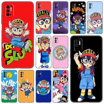 Anime Dr. Izgāzties Arale Phone Gadījumā Xiaomi Redmi Piezīme 5 6 7 8 9 10 11 11E 11T Pro 11S 4G 10T 5G 8T 9S 10S Mīksto TPU Melns Segt
