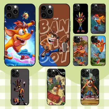 Crash Bandicoot Spēli Tālrunis Lietā Par iPhone 11 12 13 14 Mini 6 7 8 plus X XS XR PRO MAKS Apvalks