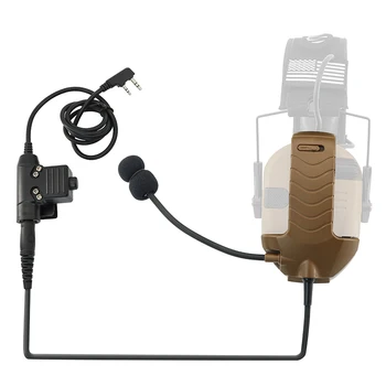 Taktiskā Austiņas Aksesuāri Y-Line Komplektu Mikrofons Walker Skuvekli Elektronisko Savējos ar Taktisko RĀCIJAS Mikrofons, lai Baofeng