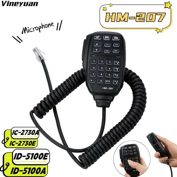 Rezerves ICOM HM-207 ciparu mobilo mikrofons IC-2730E ID-5100A ID-5100E Mobilā tālruņa mikrofons Echo ekrāna mobilo tālruni