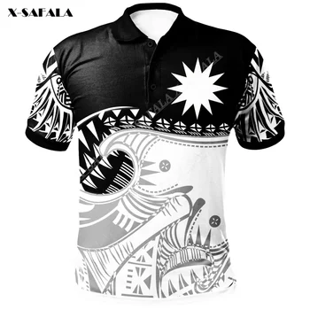 Nauru Pasūtījuma Personalizētu Dinamisko Sport 3D Drukas Vīriešu Polo Krekls ar Īsām Piedurknēm Luksusa Vasaras Tee Top Amerikāņu Modes Augstas Klases